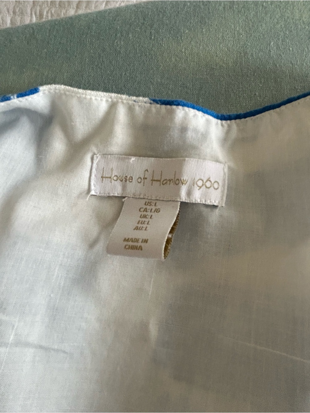 House of Harlow 1960 Blue and White Maxi Dress - Picture 6 of 6